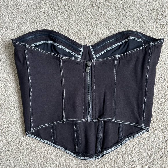 Garage zip up corset top - Picture 2 of 2